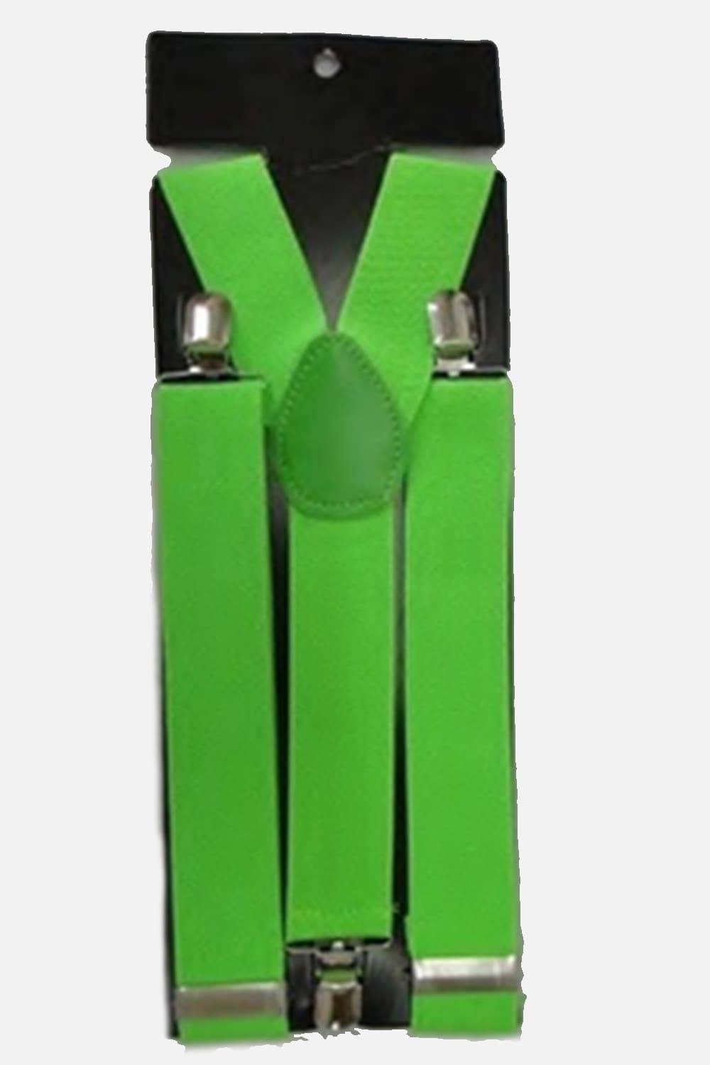 Wickedfun Green Plain Braces (3.5cm)