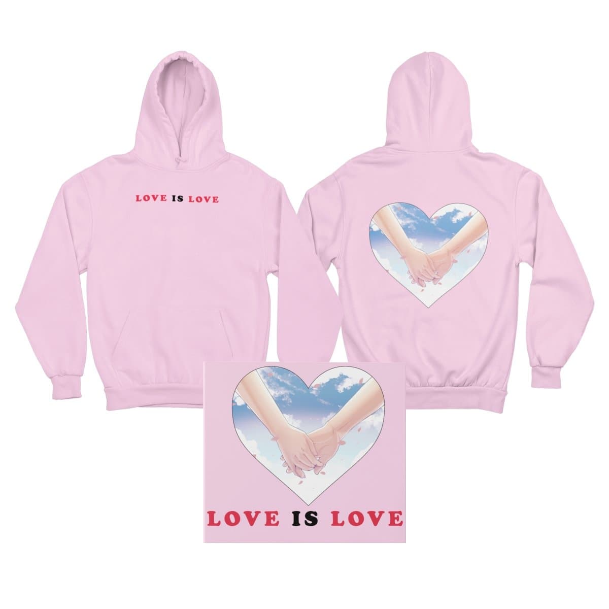 love is love - Rose Hoodie
