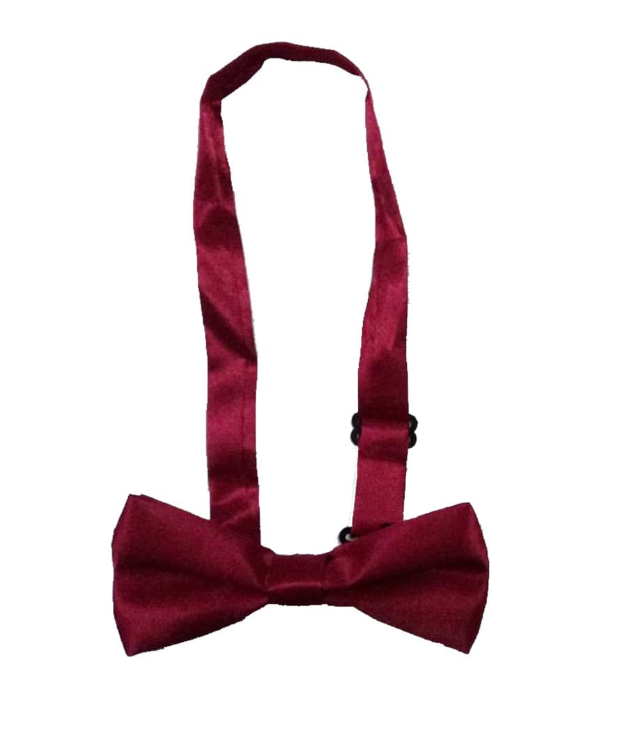 Wickedfun Maroon Bow Tie