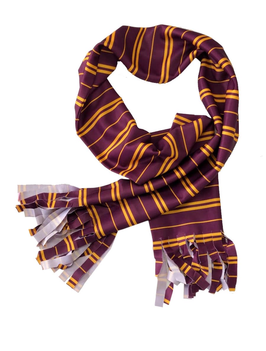 Wickedfun Maroon and Yellow Wizard Scarf
