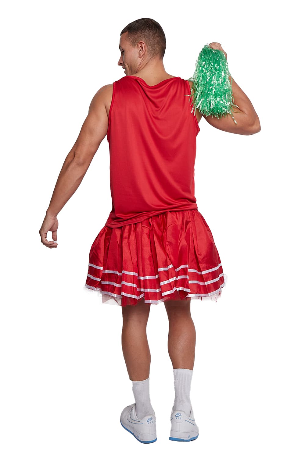 WickedFun Men Red Cheerleader Skirt