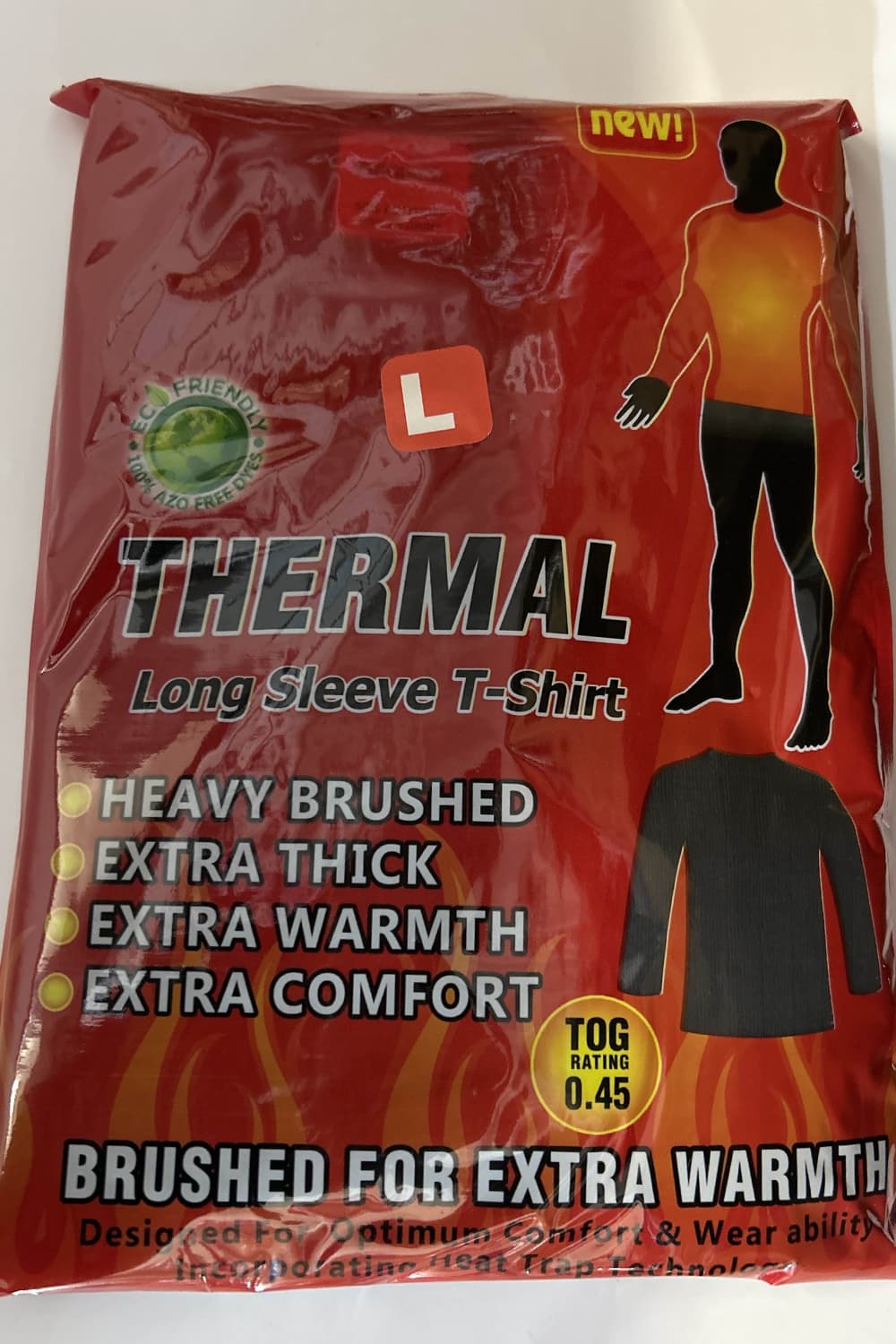 Men Thermal Long Sleeve T-Shirt Black