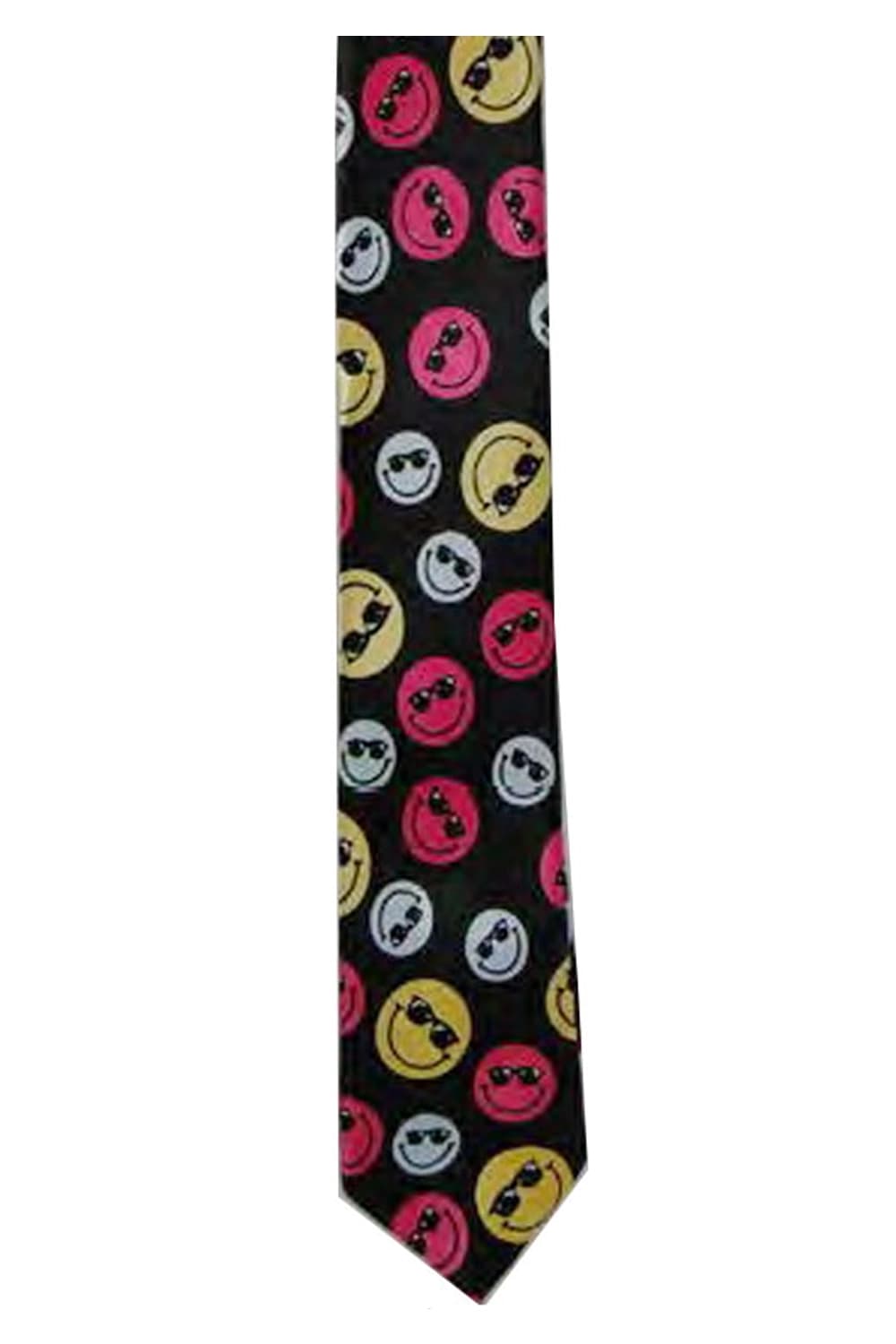 Wickedfun Multi Smiley Skull Face Neck Tie