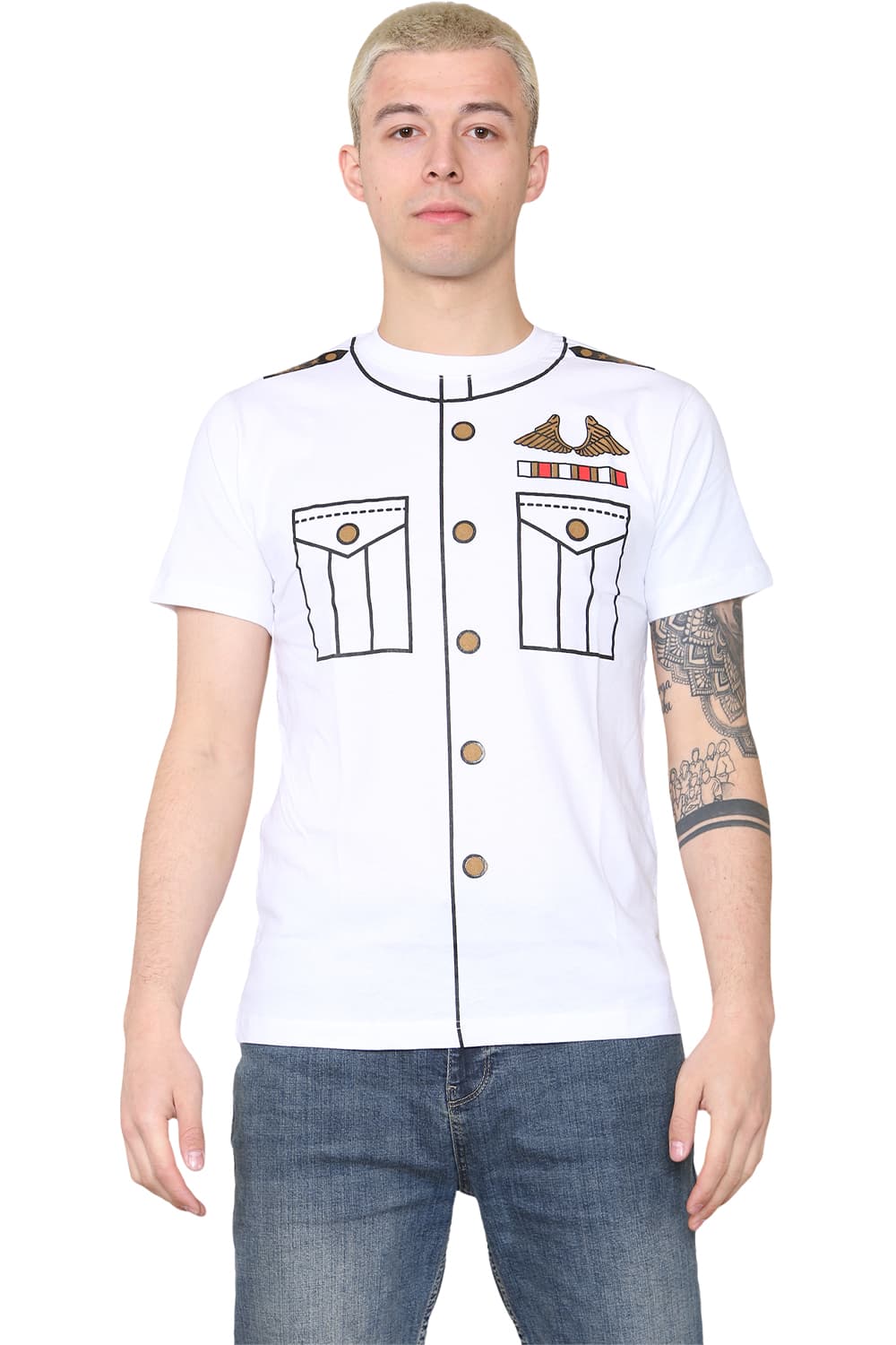 Wickedfun Navy Captain Printed TShirt