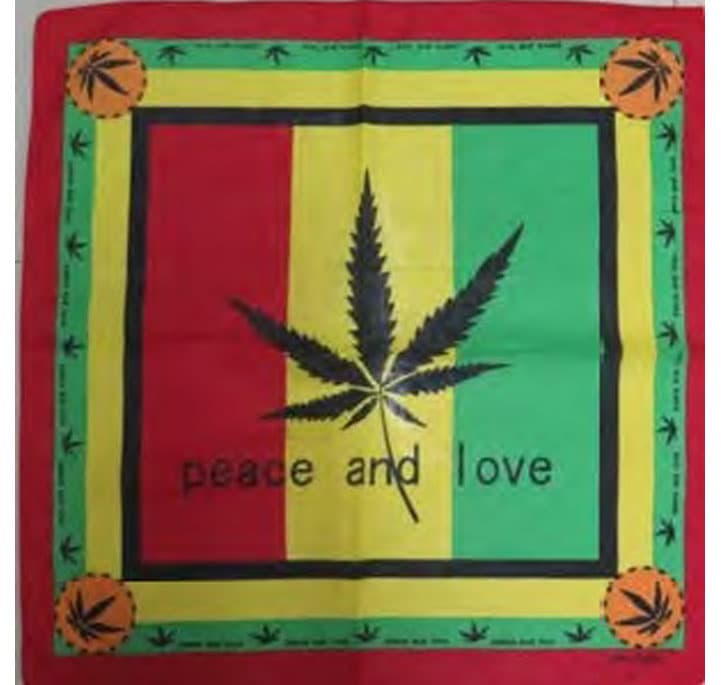Peace and Love Bandana