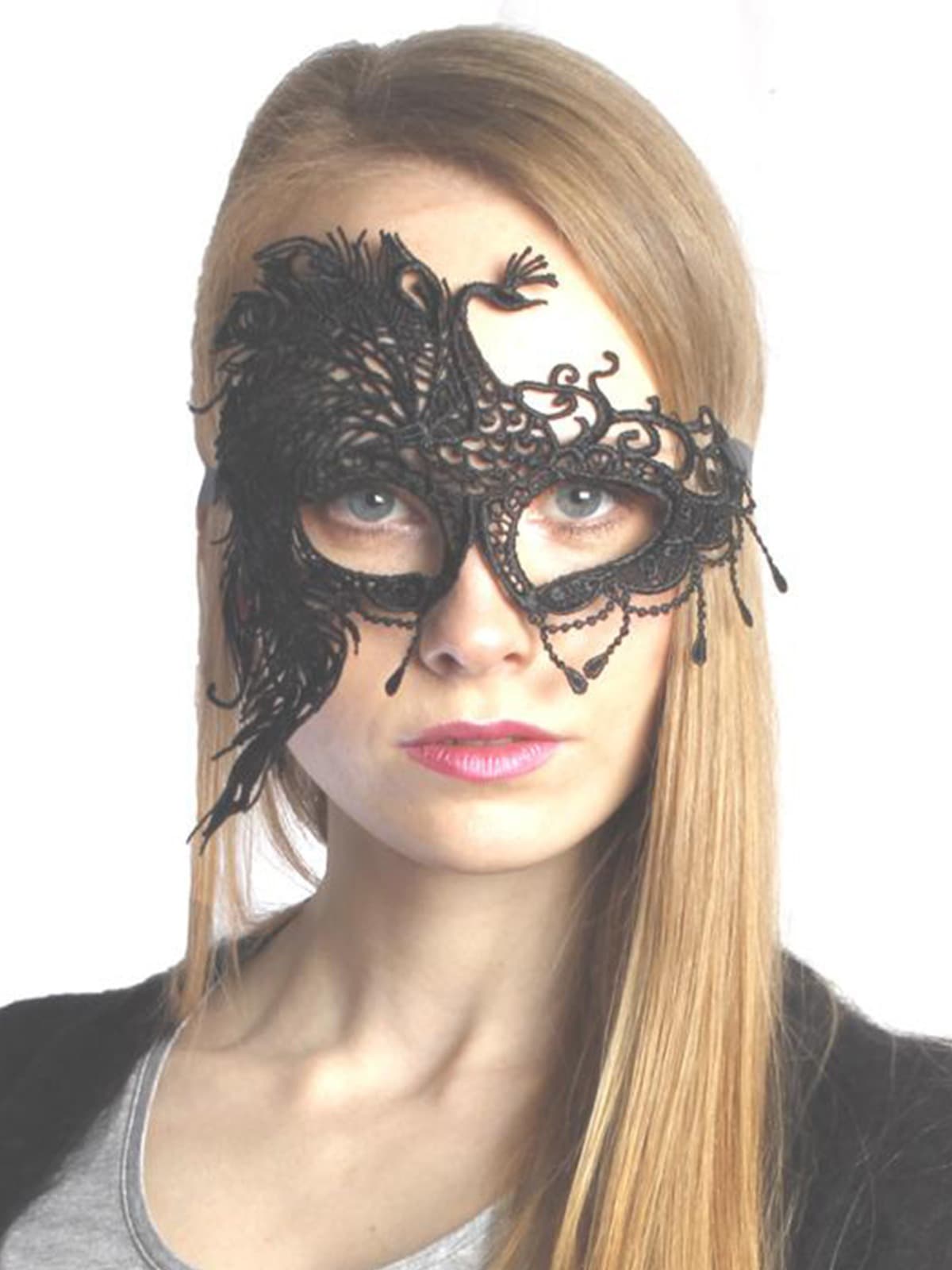 Peacock Lace Mask
