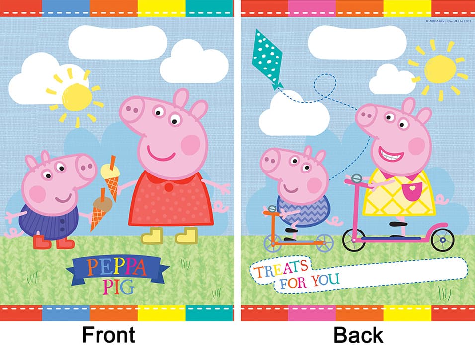 Peppa Pig Loot Bags (Pack of 8)
