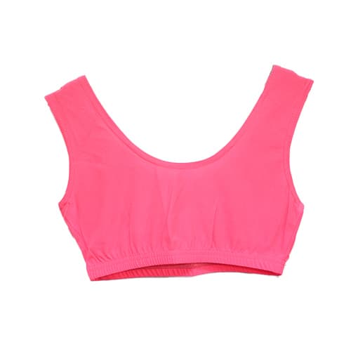 Crazy Chick Adult Sleeveless Pink Crop Top