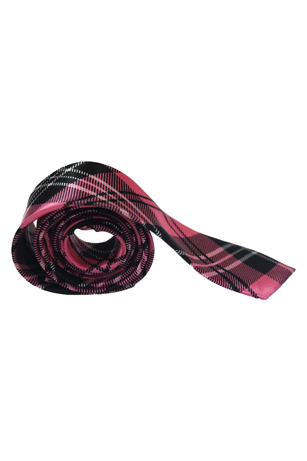 Pink Tartan Neck Tie