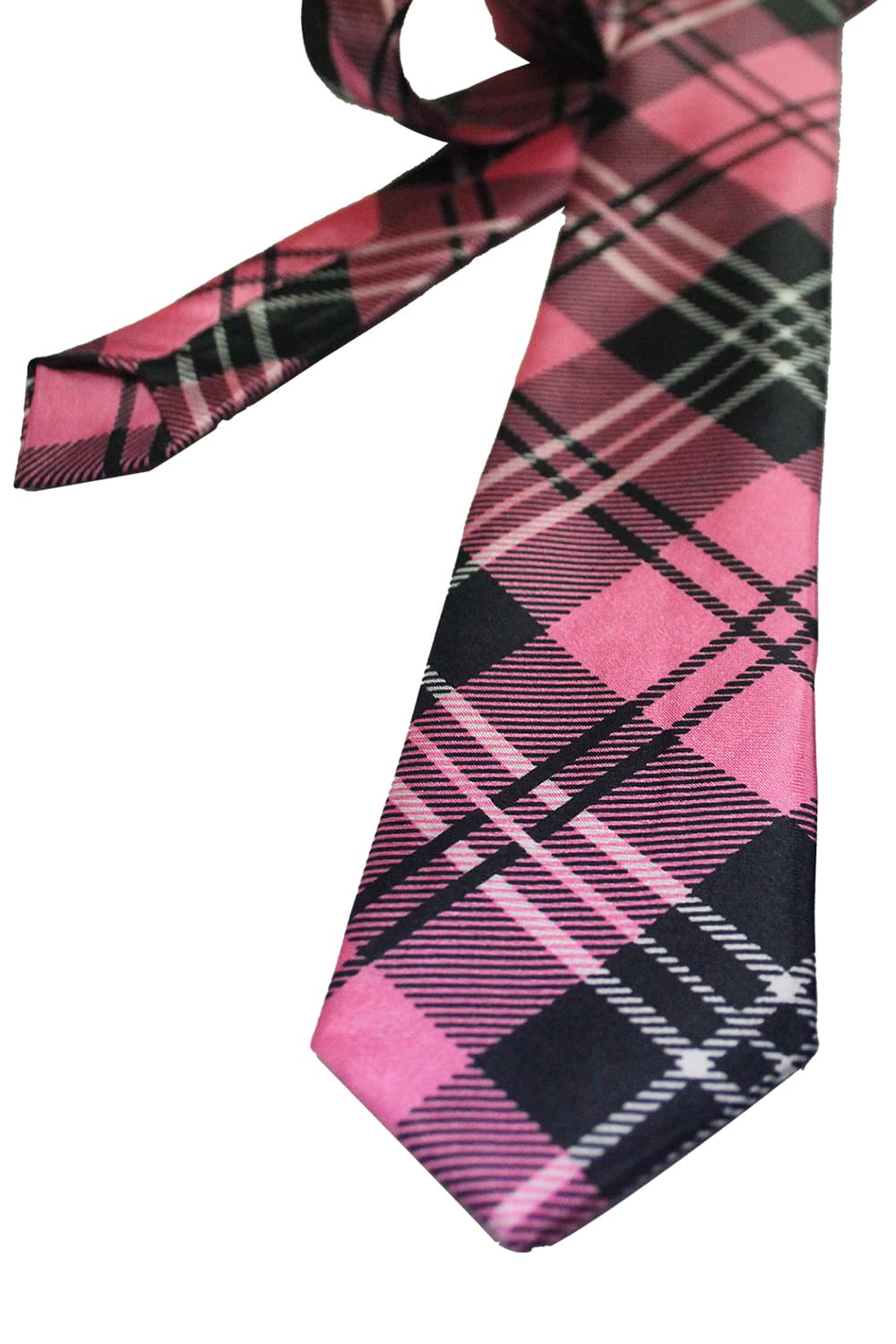 Pink Tartan Neck Tie