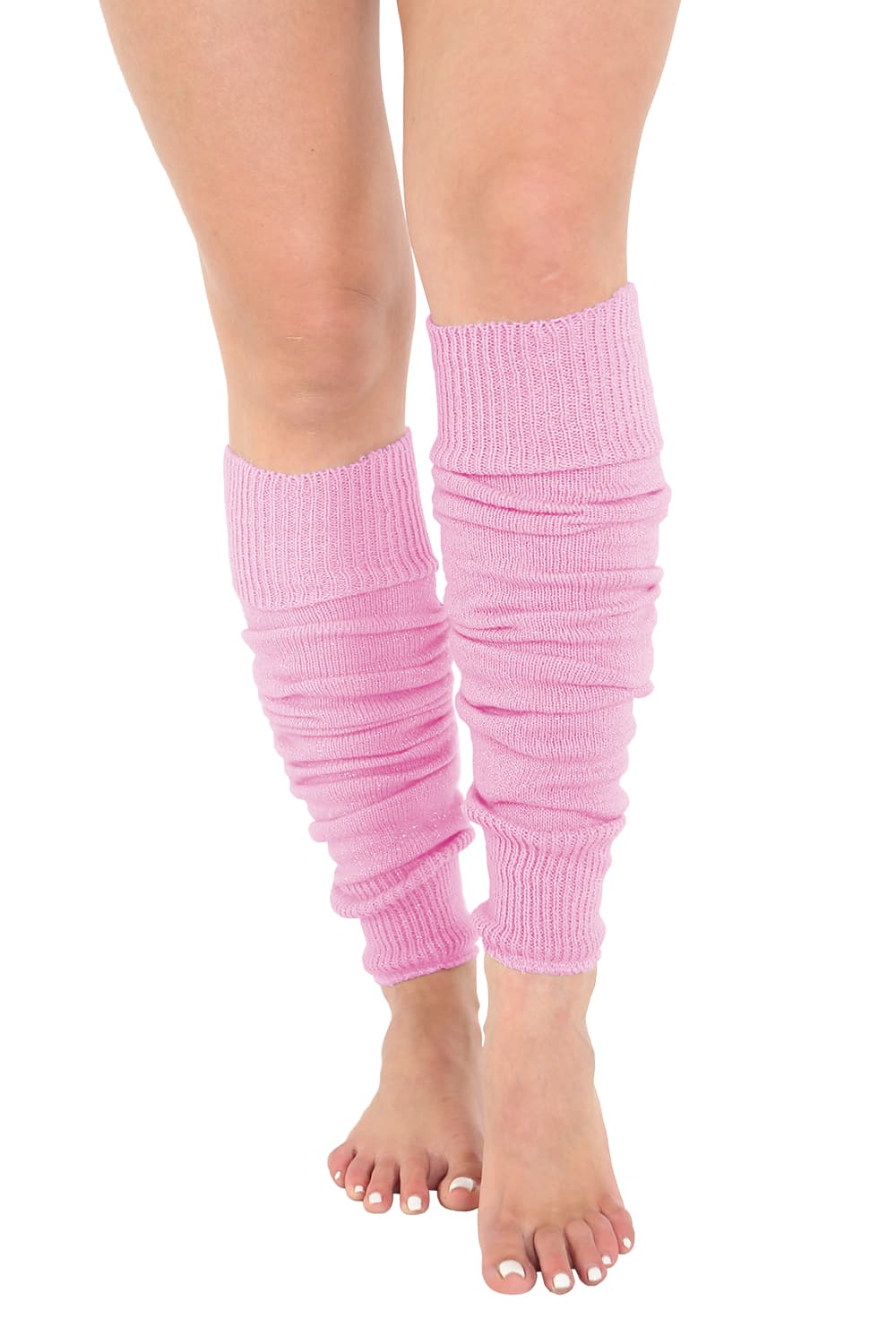 Crazy Chick Plain Baby Pink Legwarmers