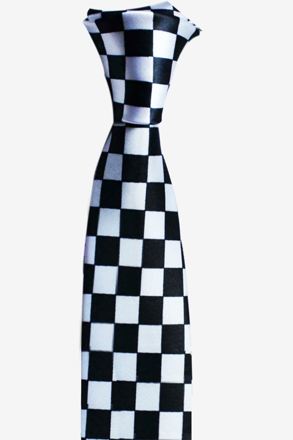 Wickedfun Police Checkered Neck tie