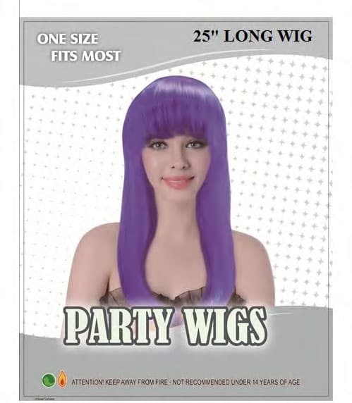 Wickedfun Purple Long Bob Wig
