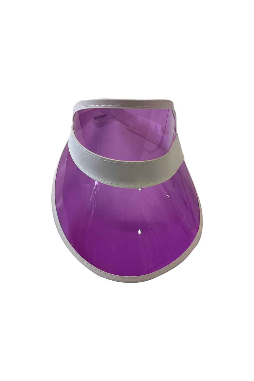 Wickedfun Purple Poker Visor Hat