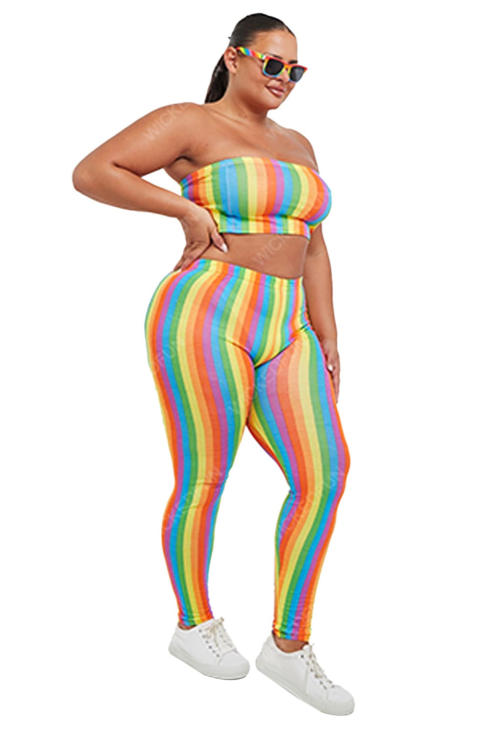 Wickedfun Rainbow Stripe Legging