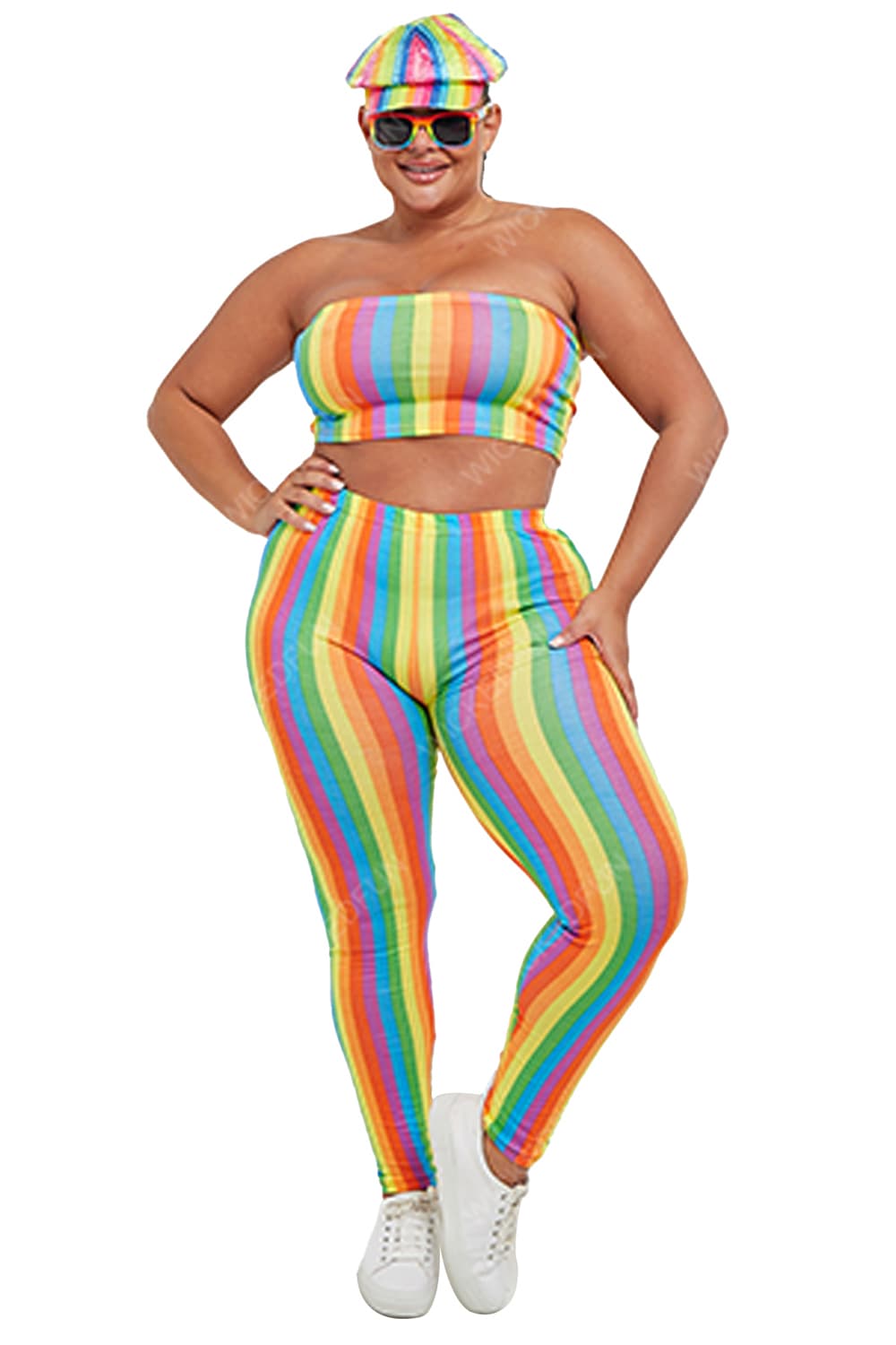 Wickedfun Rainbow Stripe Legging