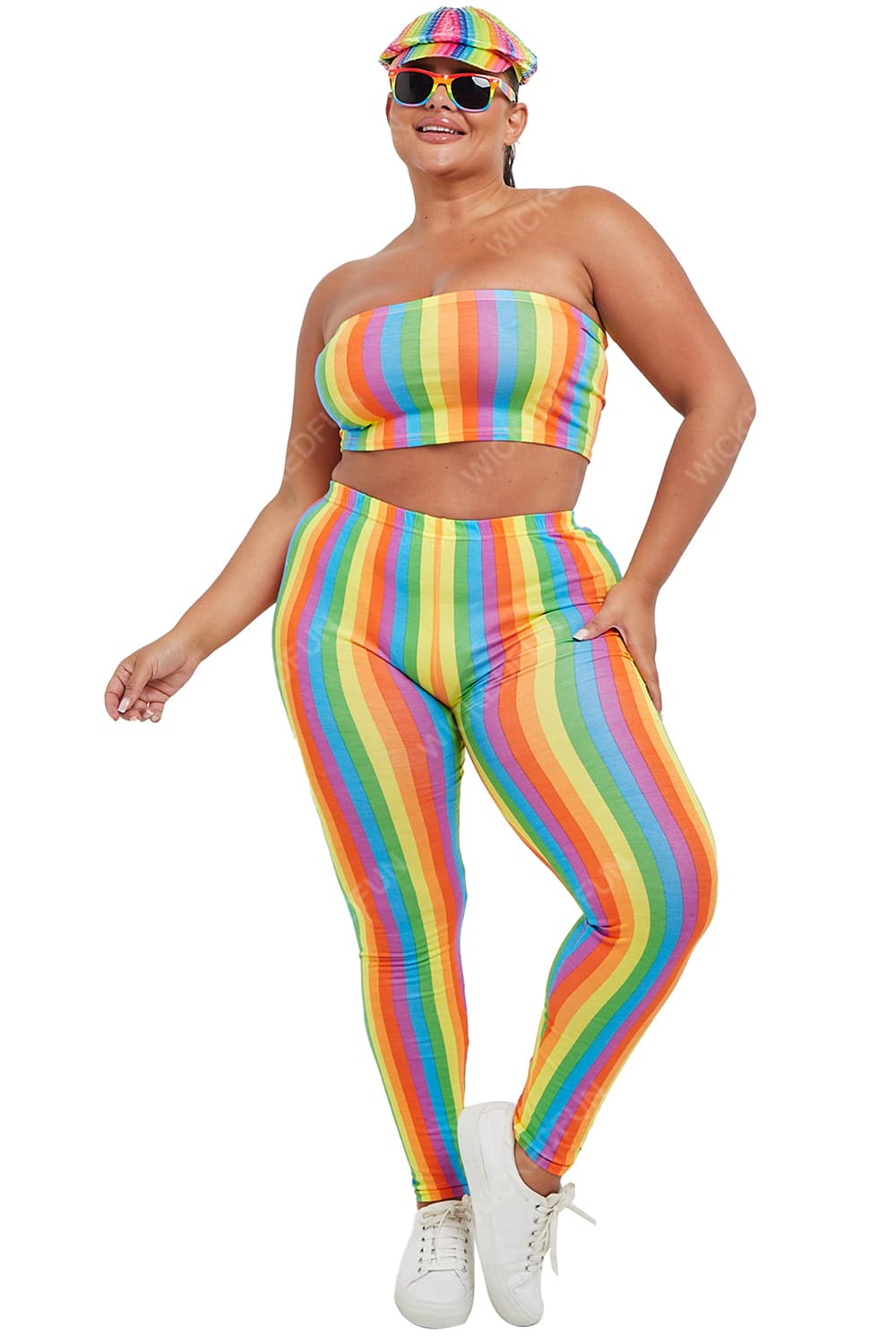 Wickedfun Rainbow Stripe Legging