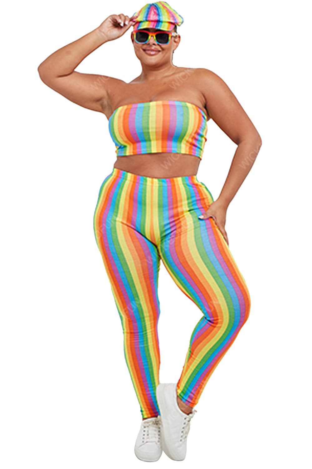 Wickedfun Rainbow Stripe Legging