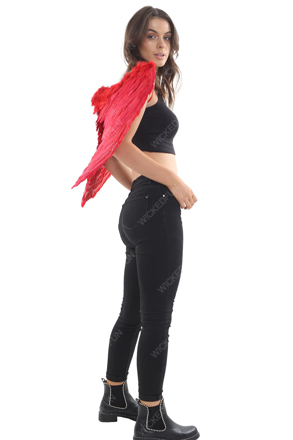 Red Feather Wings Large (Folding)