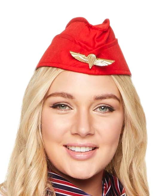 Red Flight Attendant
