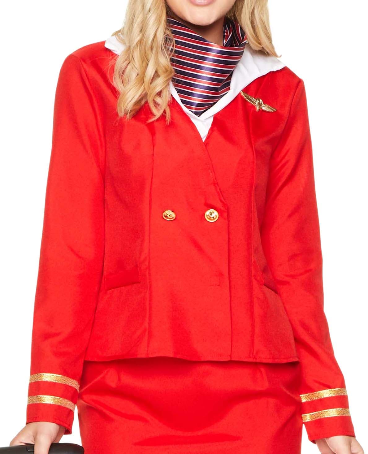 Red Flight Attendant