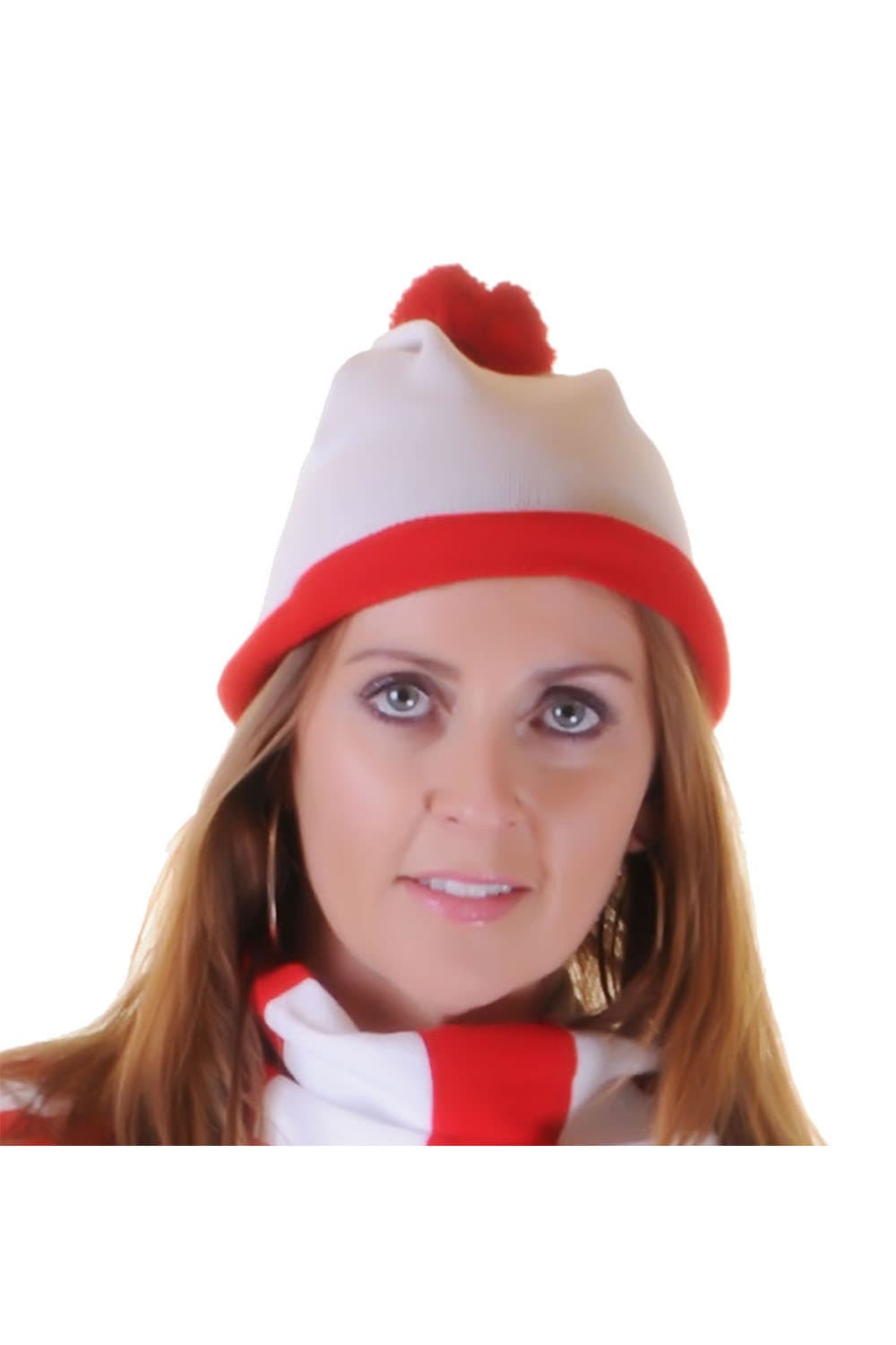 Wickedfun Knitted Red White Hat