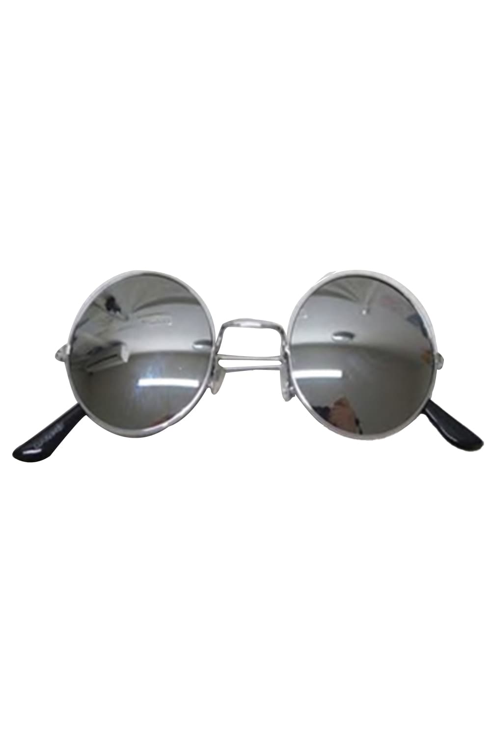 Wickedfun Round Shape Silver Glasses (Pack of 12)