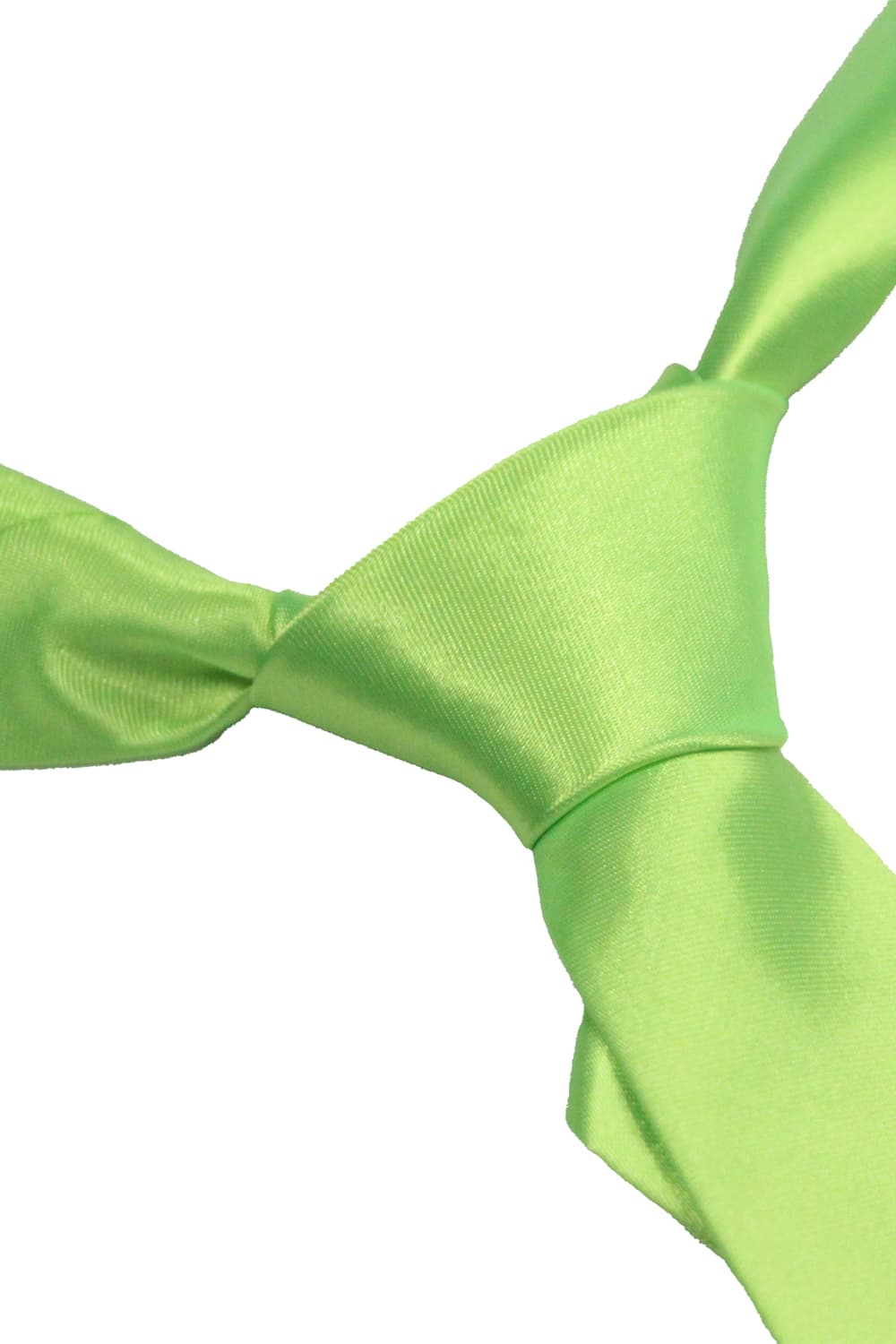 Wickedfun Satin Plain Green Neck Tie