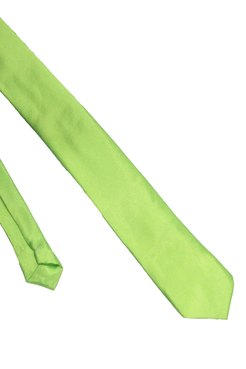 Wickedfun Satin Plain Green Neck Tie