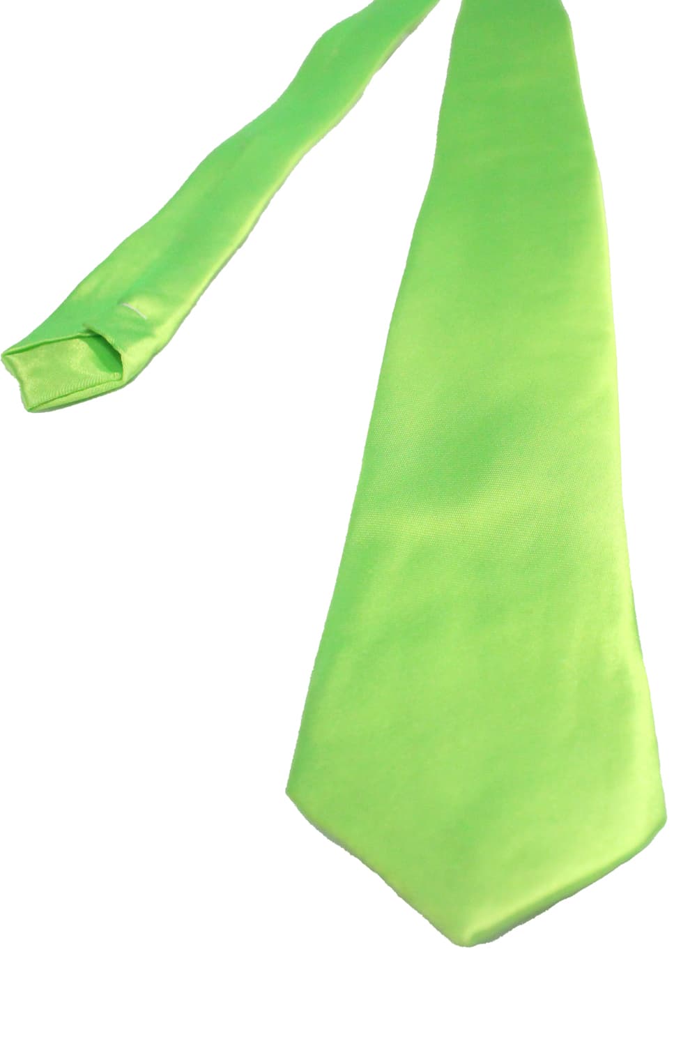 Wickedfun Satin Plain Green Neck Tie