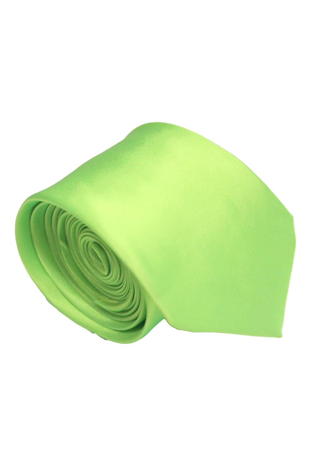Wickedfun Satin Plain Green Neck Tie
