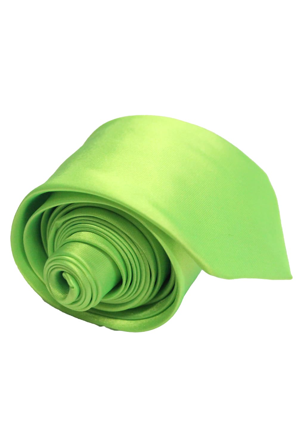 Wickedfun Satin Plain Green Neck Tie