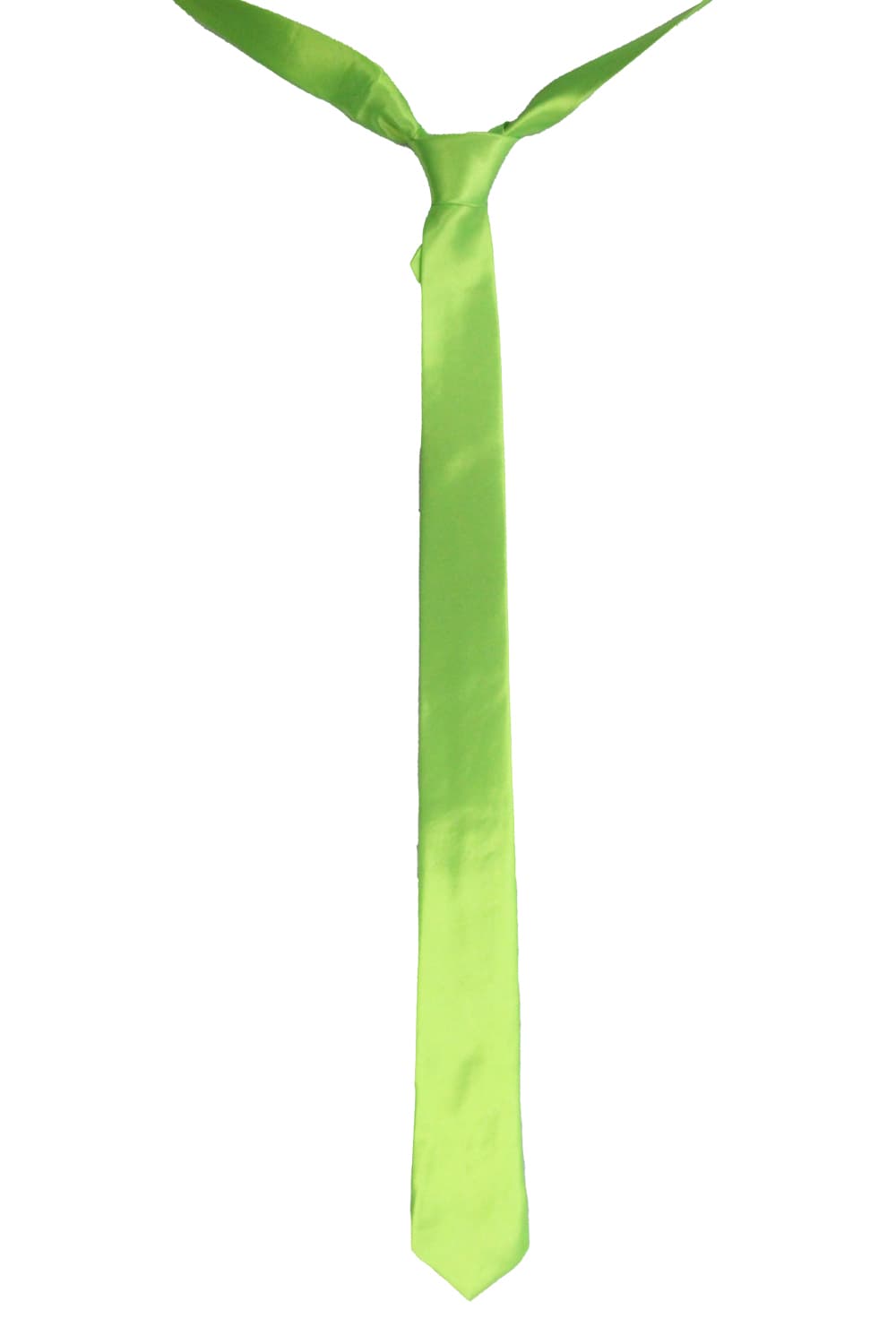 Wickedfun Satin Plain Green Neck Tie