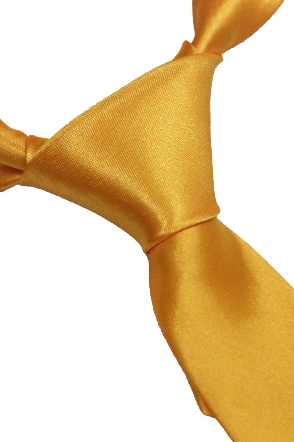 Wickedfun Satin Plain Golden Yellow Neck Tie