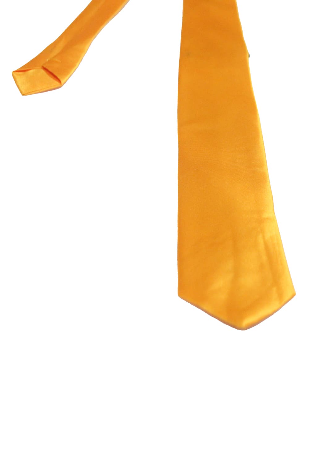 Wickedfun Satin Plain Golden Yellow Neck Tie
