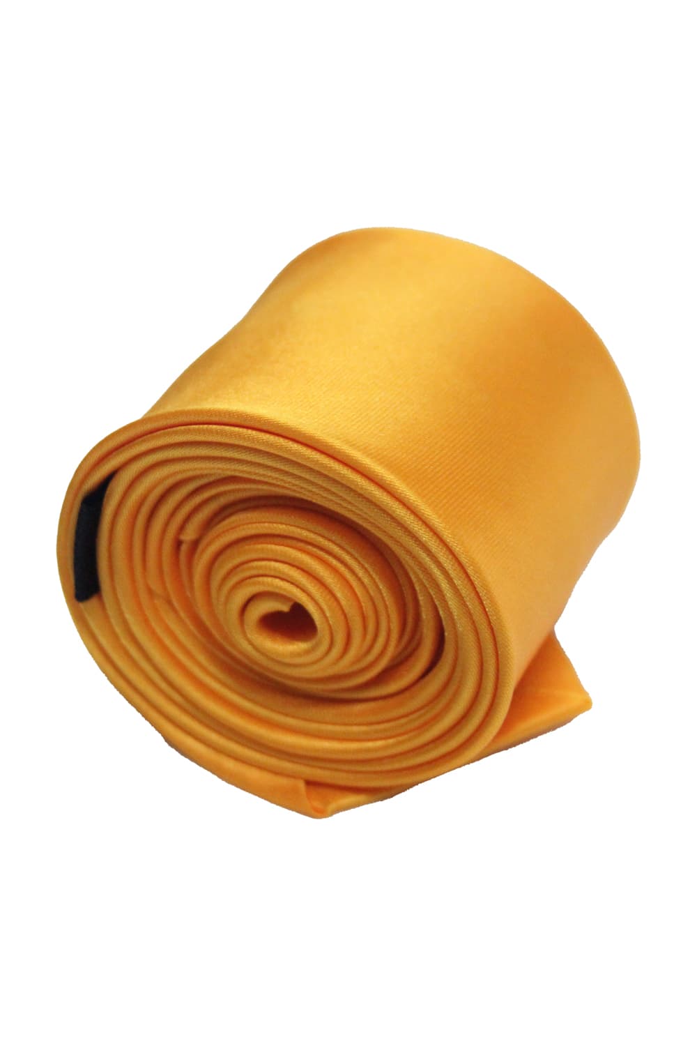 Wickedfun Satin Plain Golden Yellow Neck Tie