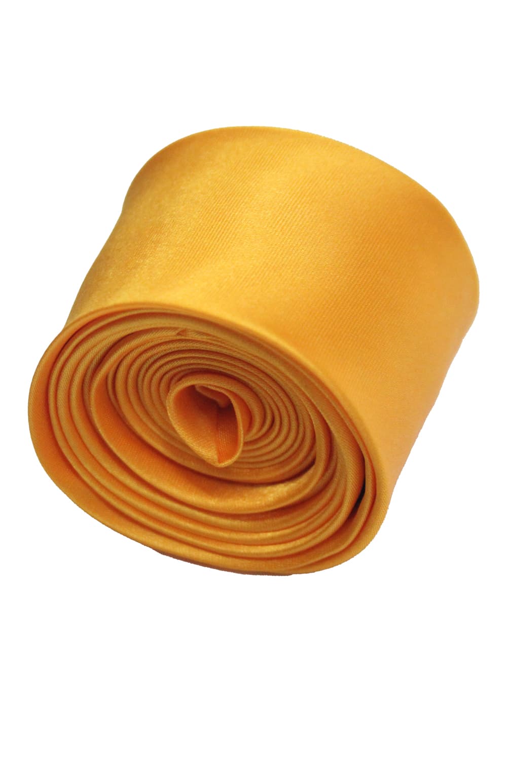 Wickedfun Satin Plain Golden Yellow Neck Tie