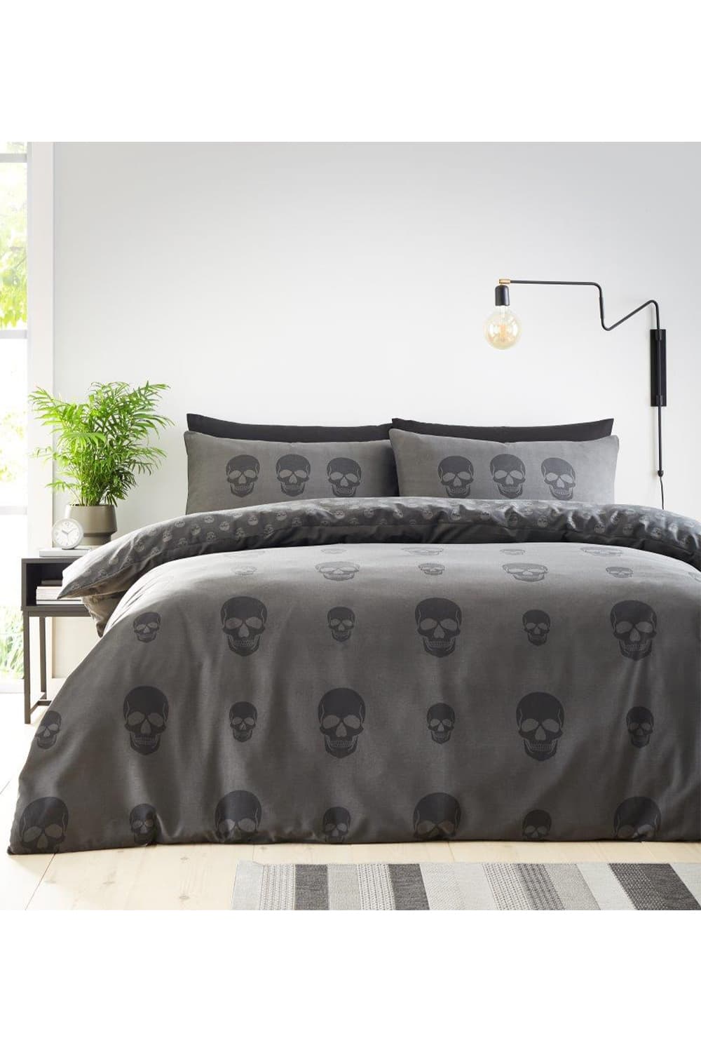 Skull Printed Duvet Set