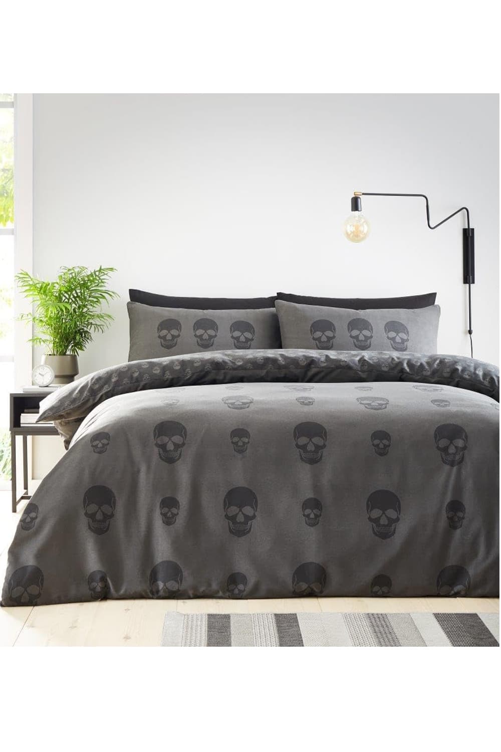 Skull Printed Duvet Set