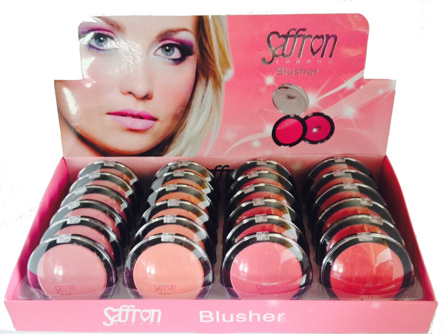Small Blusher Tray of 24 Pcs