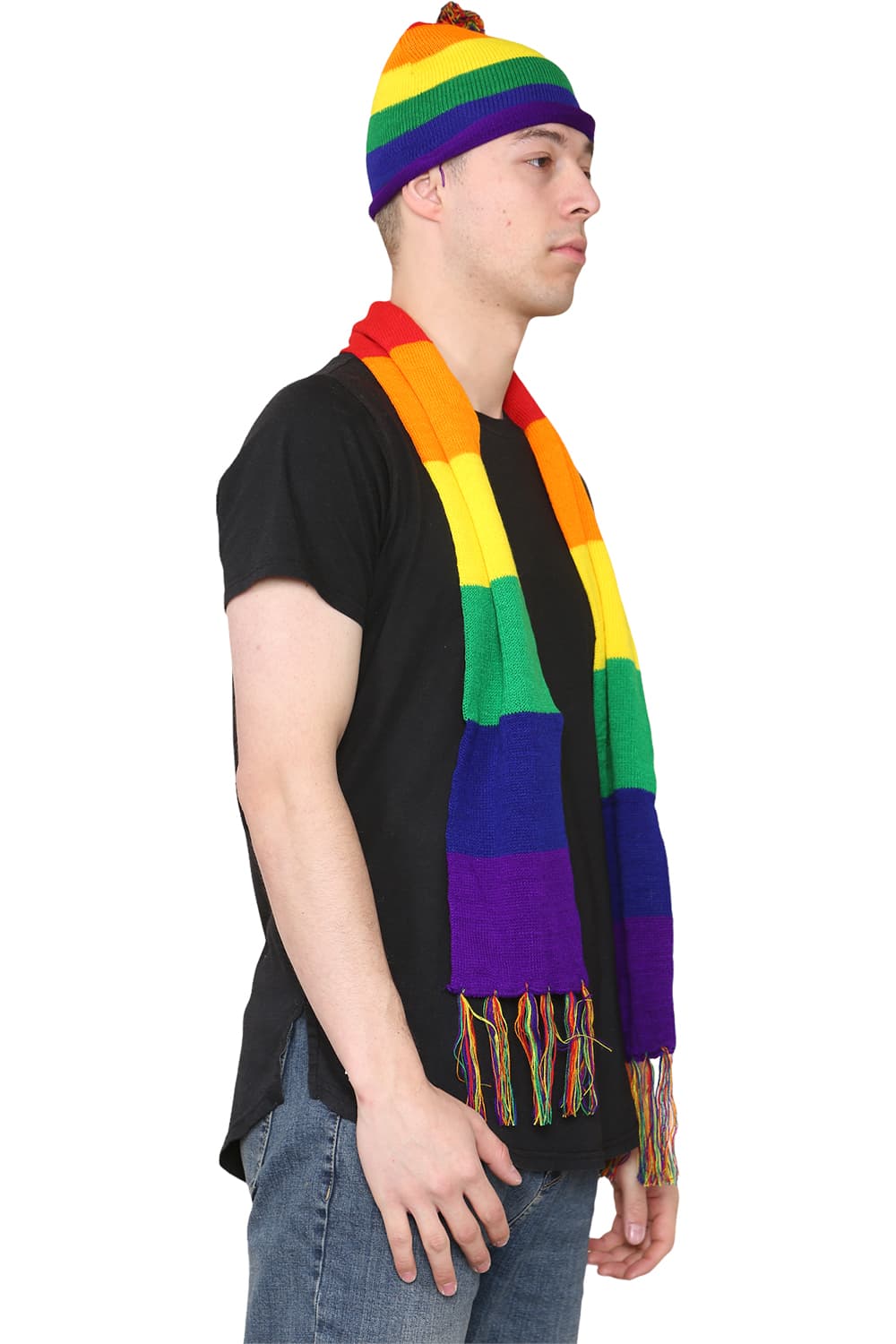 Unisex Rainbow Scarf