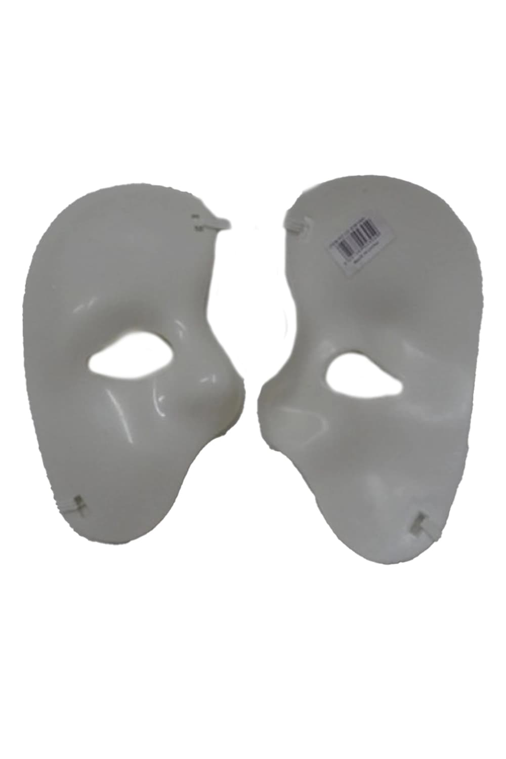 White Half Face Masquerade Mask