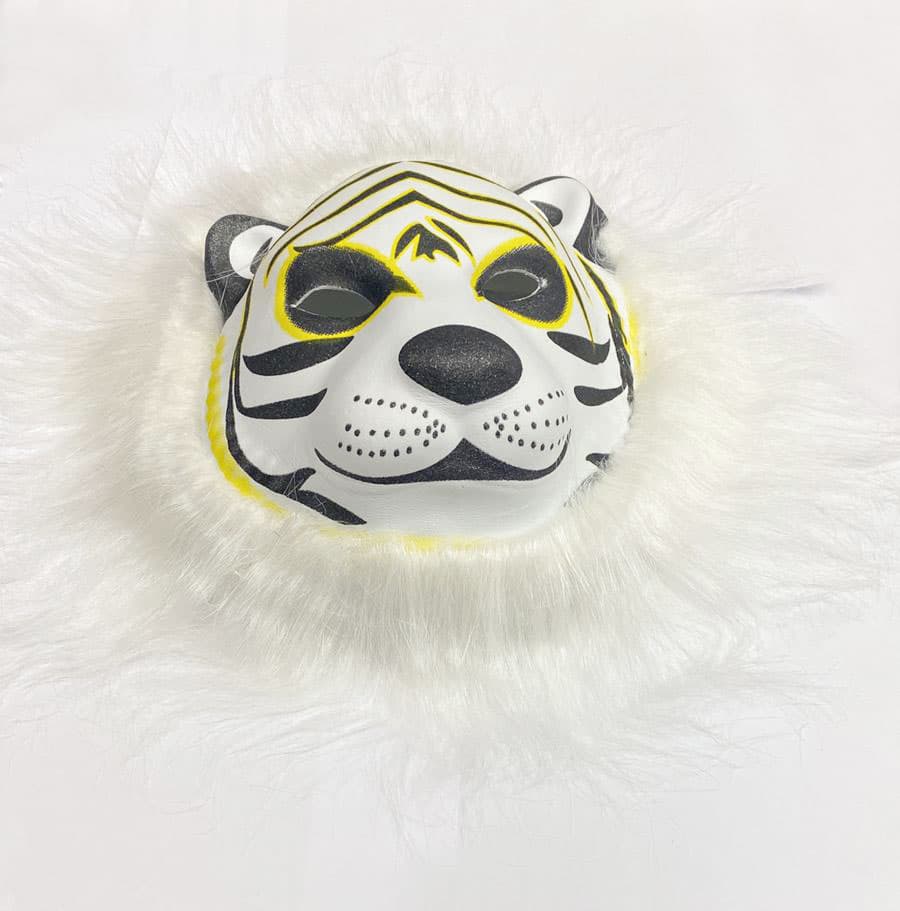 White Tiger Face Mask