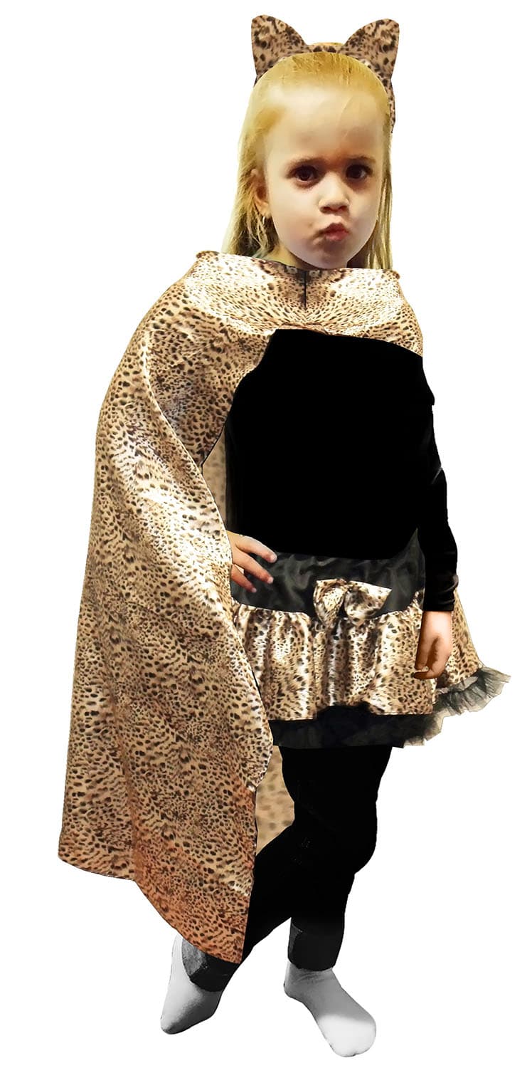 Wickedfun Children's Leopard Print Cape