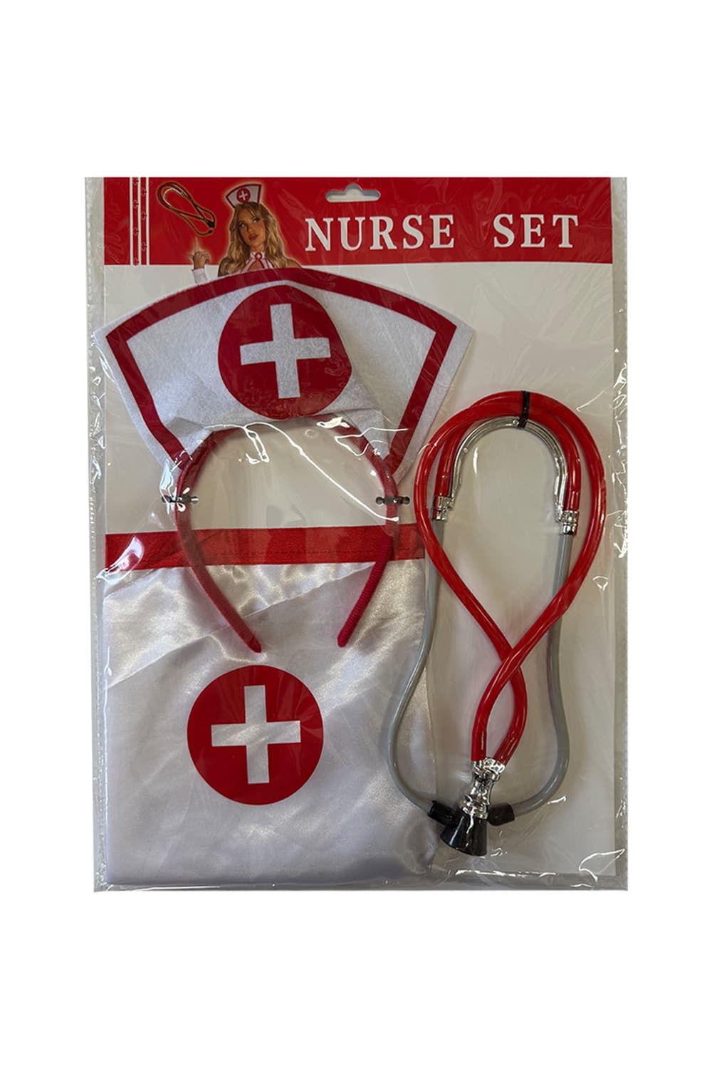 Wickedfun 3 pcs Nurse Set Costume Accessories