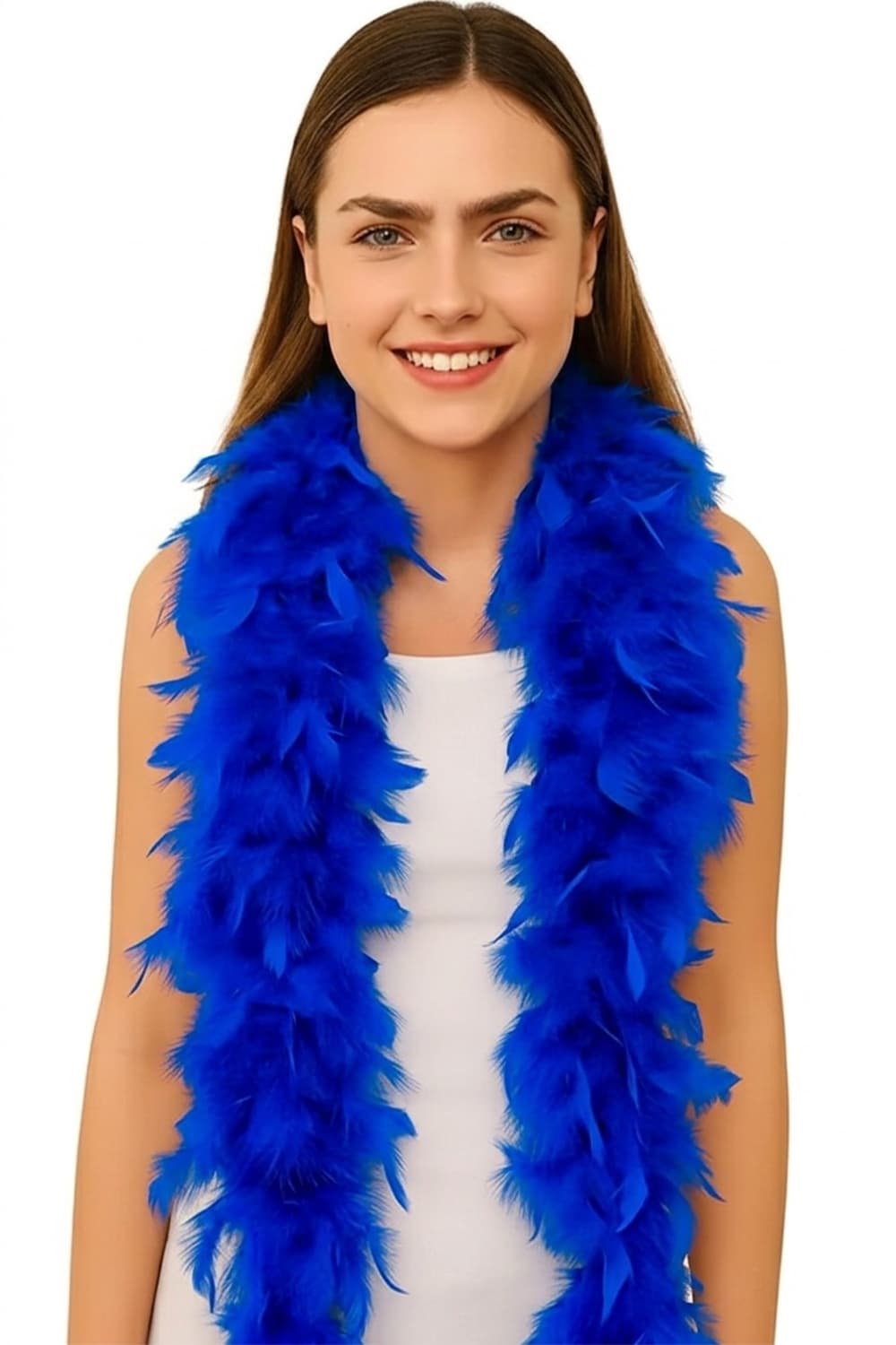 Wickedfun Blue Feather Boa 150cm