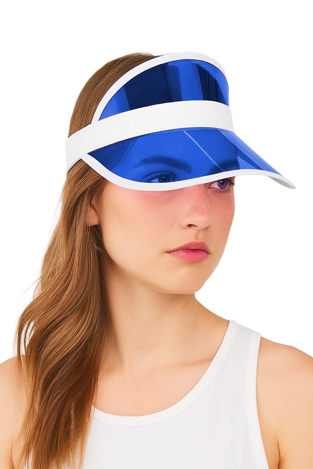 Wickedfun Blue Visor Hat