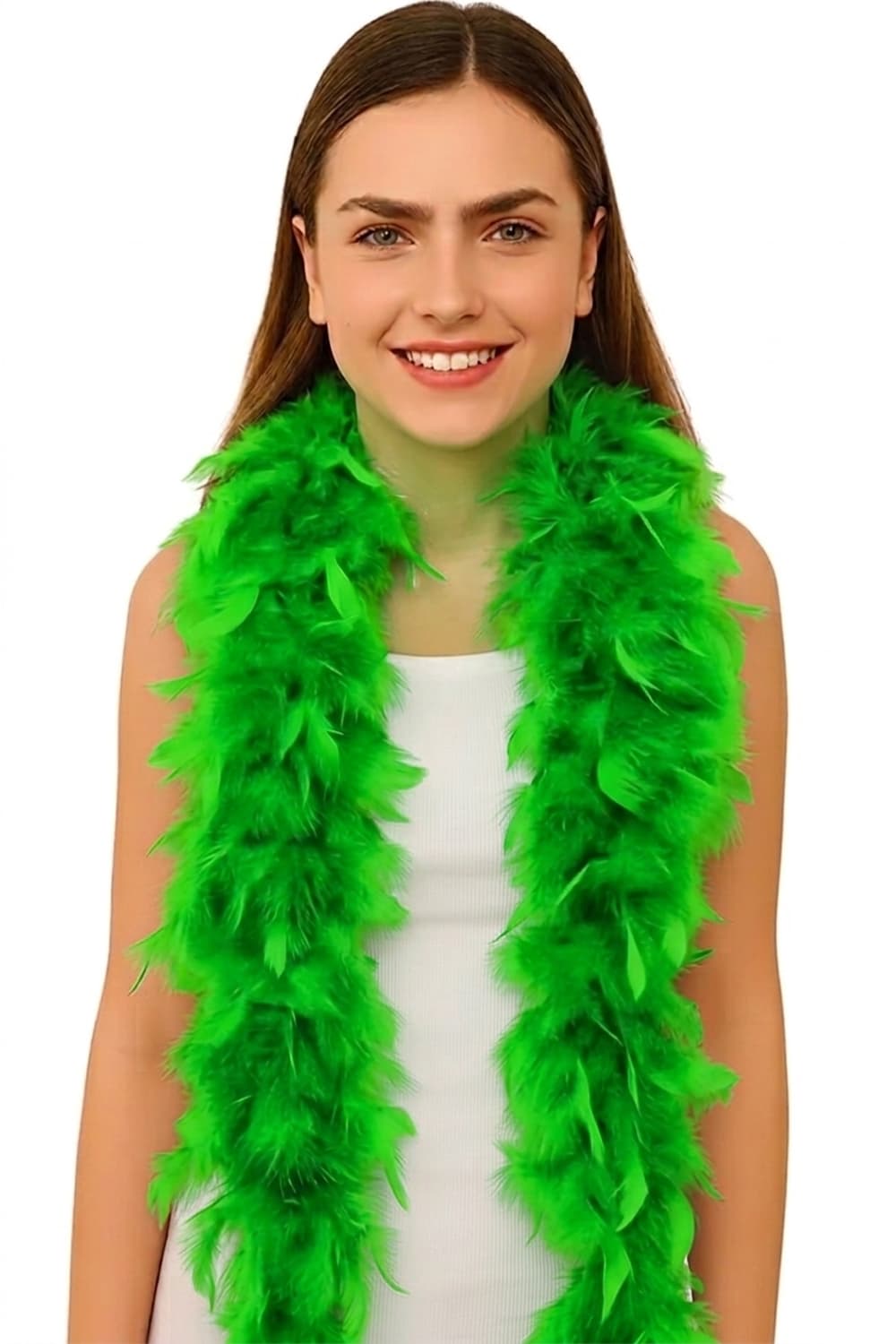 Wickedfun Green Feather Boa 150cm