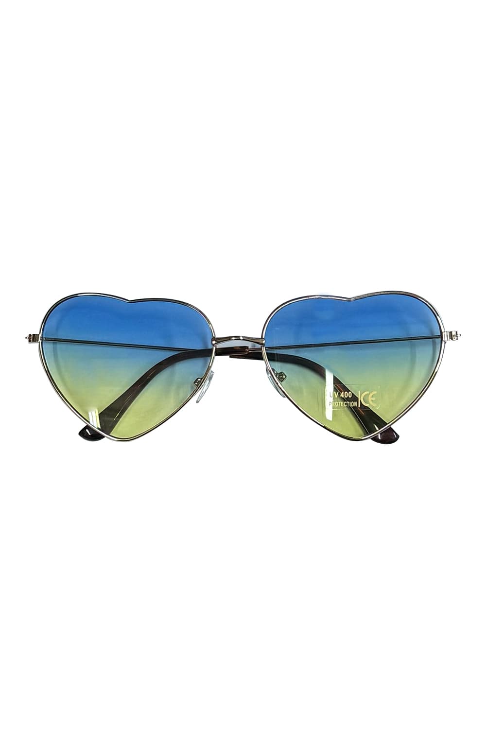 Wickedfun Heart Lens Glasses Blue Ombre