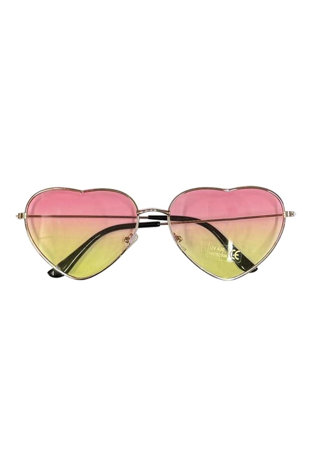 Wickedfun Heart Lens Glasses Pink Ombre